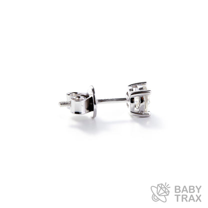 BABY シルバー925 モアサ 一粒ピアス JH01PC01【両耳用】ピアスセット