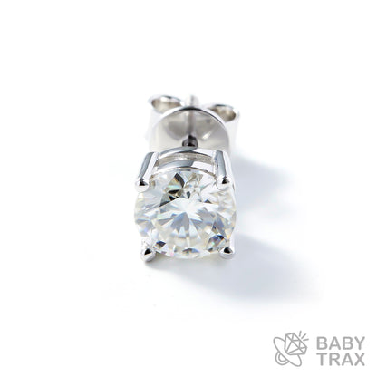 BABY シルバー925 モアサ 一粒ピアス JH01PC03【両耳用】ピアスセット