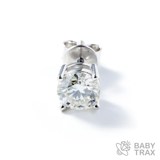 BABY シルバー925 モアサ 一粒ピアス JH01PC03【両耳用】ピアスセット