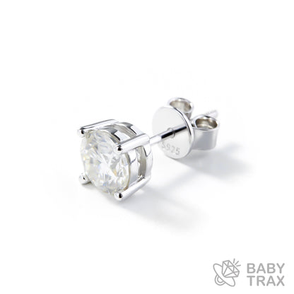 BABY シルバー925 モアサ 一粒ピアス JH01PC03【両耳用】ピアスセット