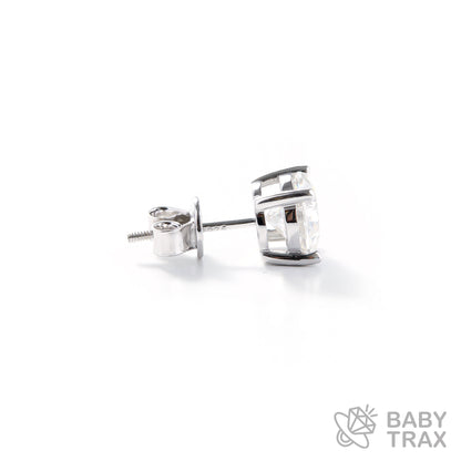 BABY シルバー925 モアサ 一粒ピアス JH01PC05【両耳セット】