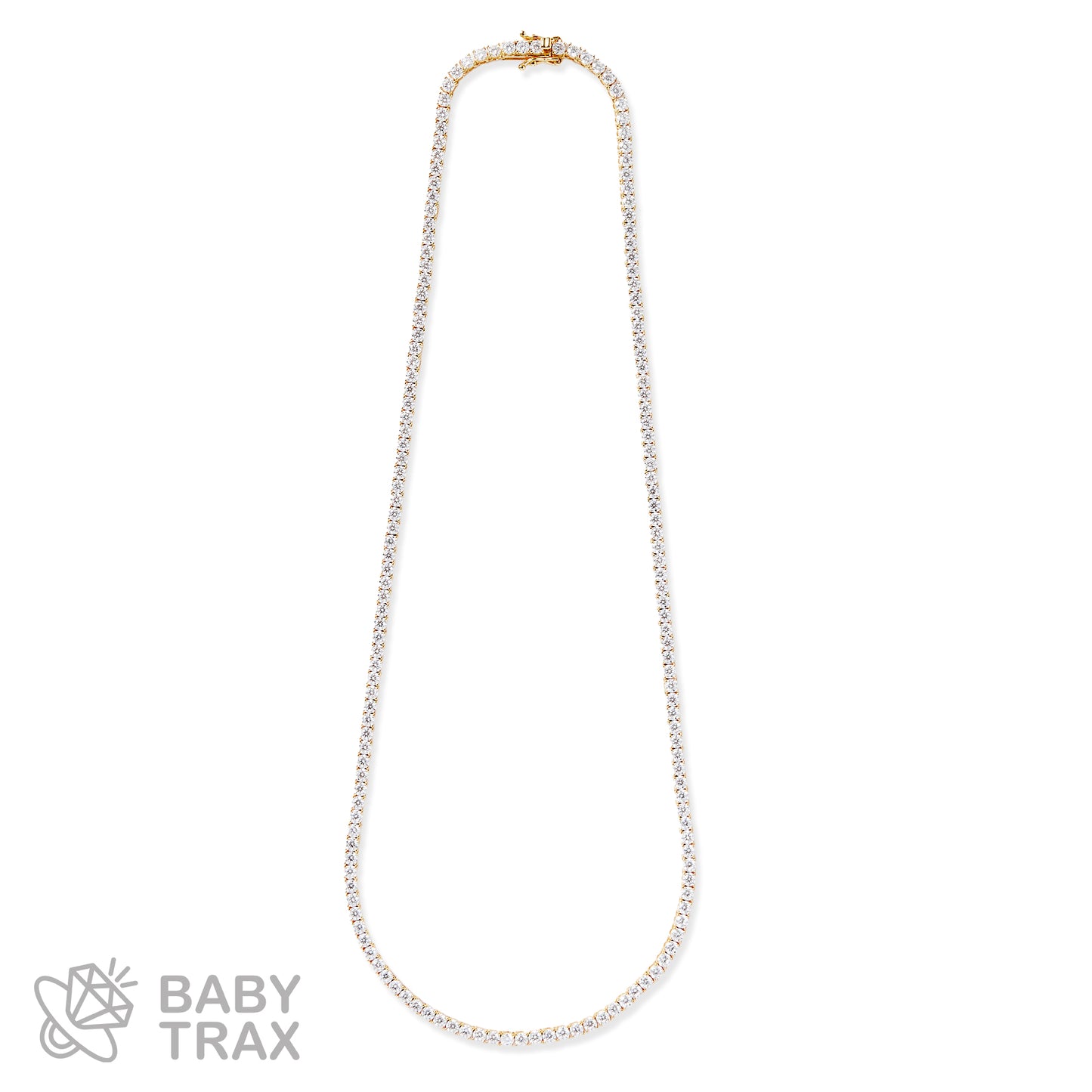 BABY シルバー925 モアサ テニスネックレス YGメッキ JH01TN03