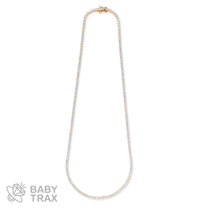 BABY シルバー925 モアサ テニスネックレス YGメッキ JH01TN03