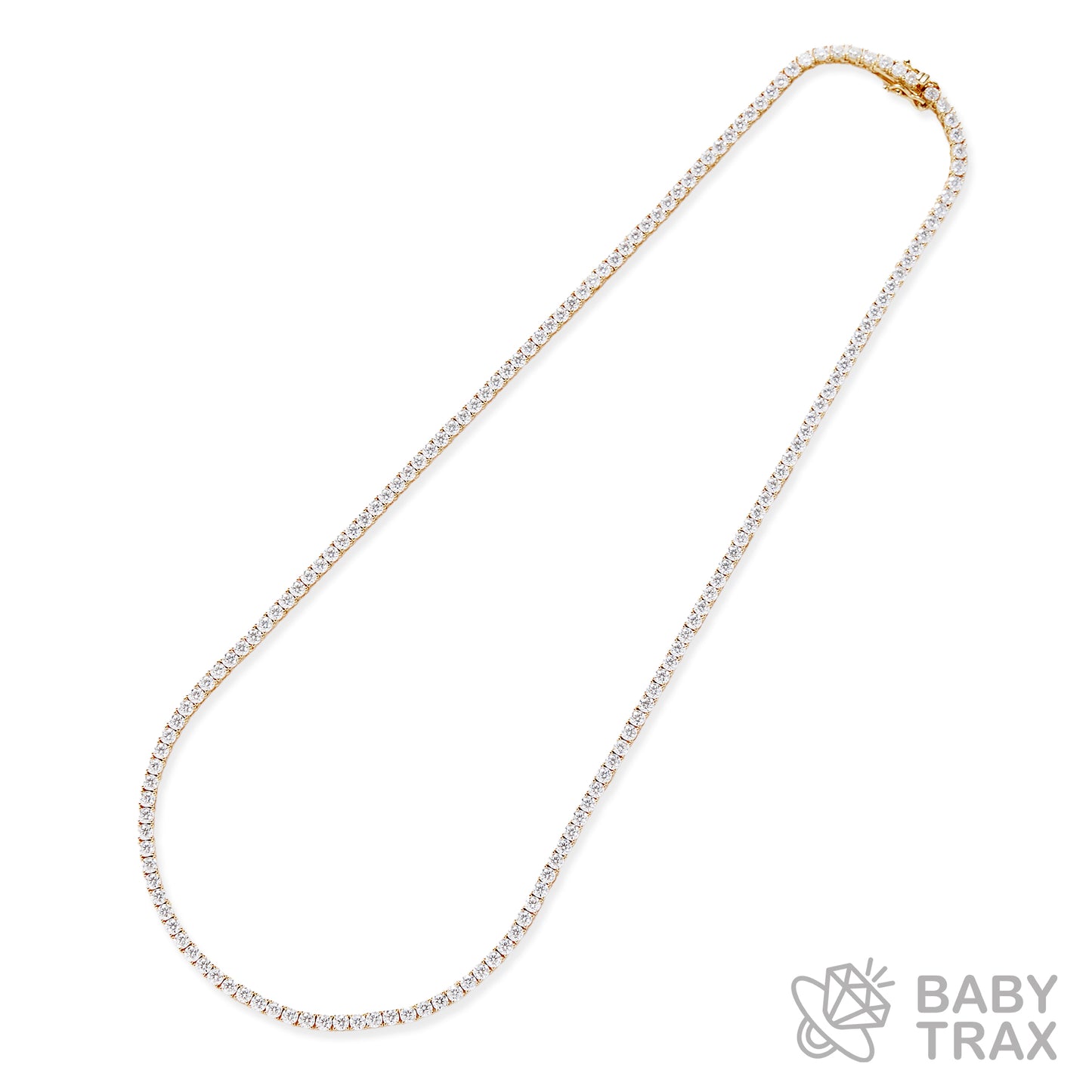 BABY シルバー925 モアサ テニスネックレス YGメッキ JH01TN03