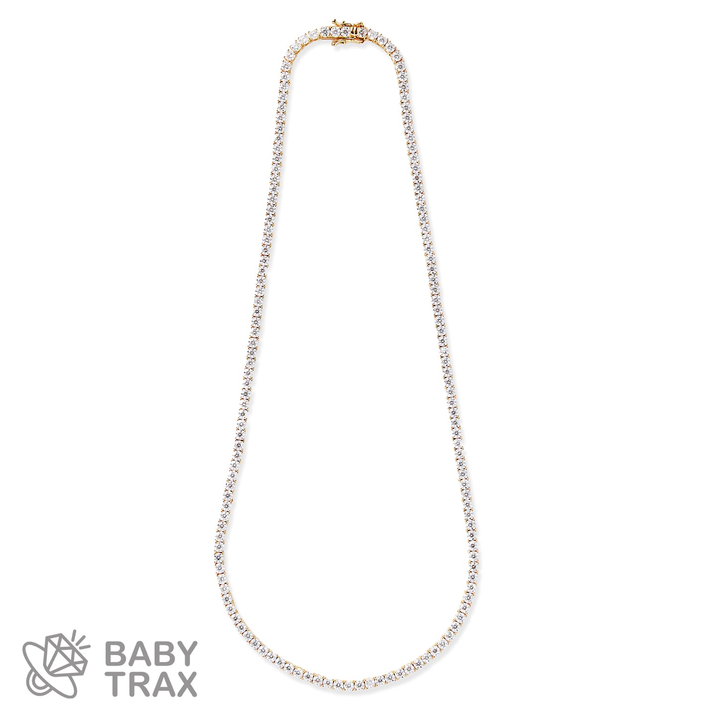 BABY シルバー925 モアサ テニスネックレス YGメッキ JH01TN01