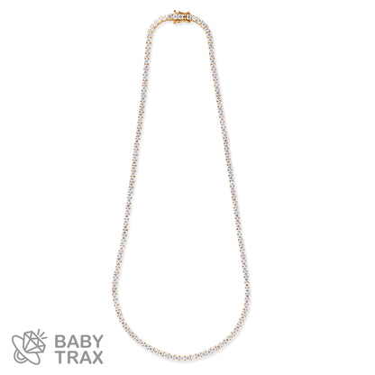 BABY シルバー925 モアサ テニスネックレス YGメッキ JH01TN01