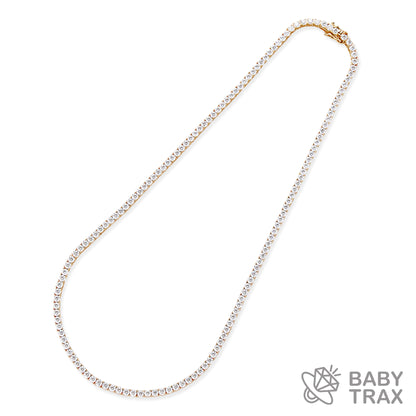 BABY シルバー925 モアサ テニスネックレス YGメッキ JH01TN01