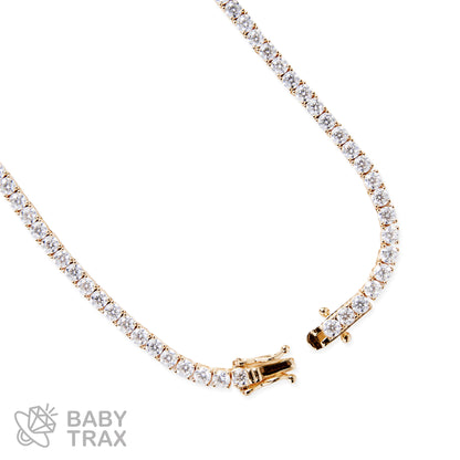 BABY シルバー925 モアサ テニスネックレス YGメッキ JH01TN01