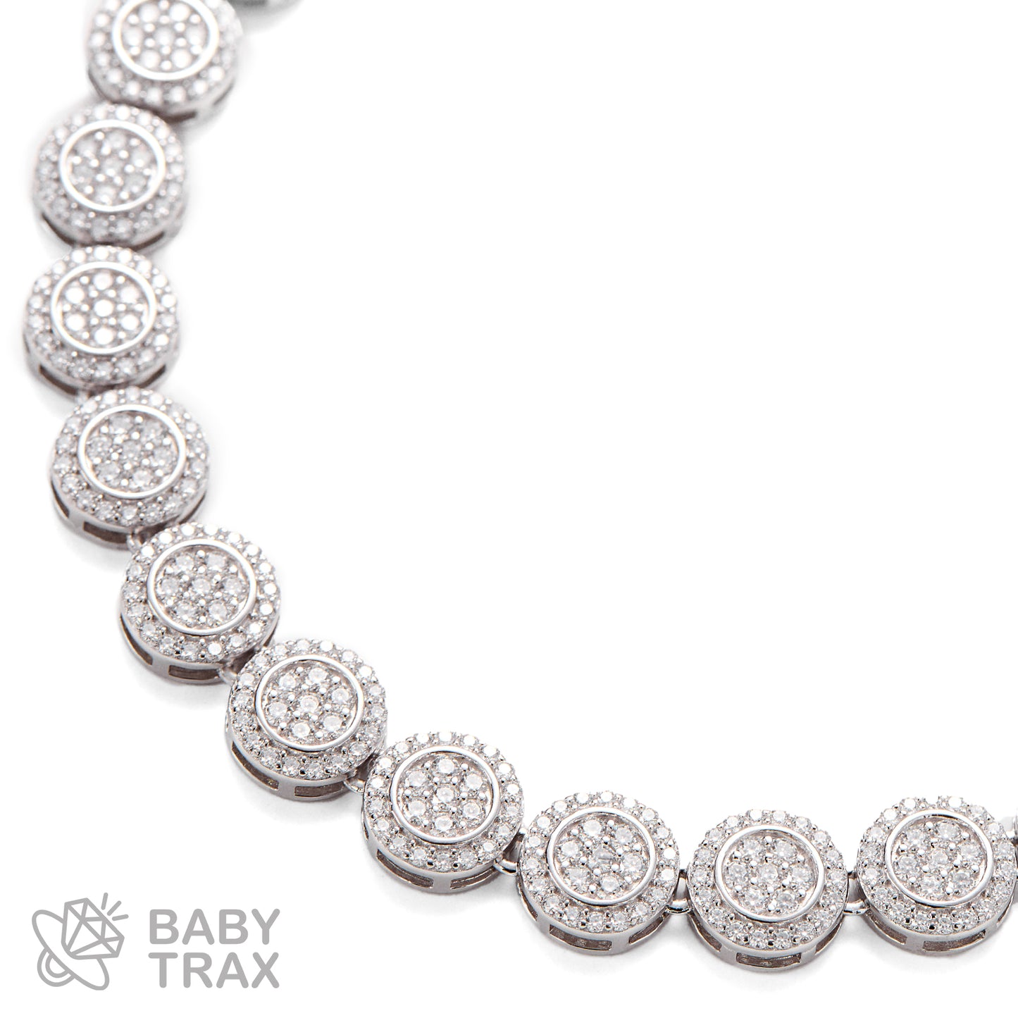 BABY シルバー925 モアサナイト  ネックレス　サークル