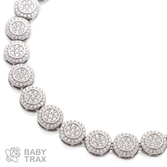 BABY シルバー925 モアサナイト  ネックレス　サークル