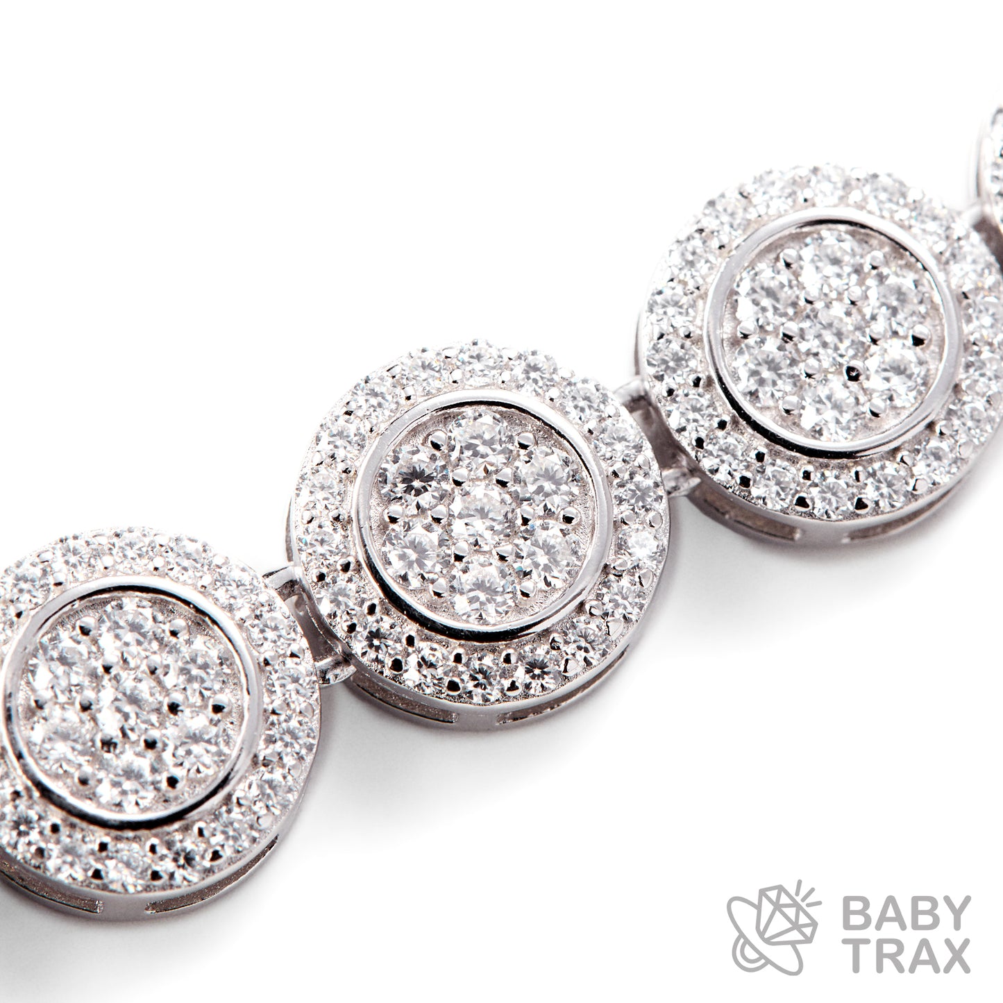 BABY シルバー925 モアサナイト  ネックレス　サークル