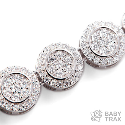 BABY シルバー925 モアサナイト  ネックレス　サークル