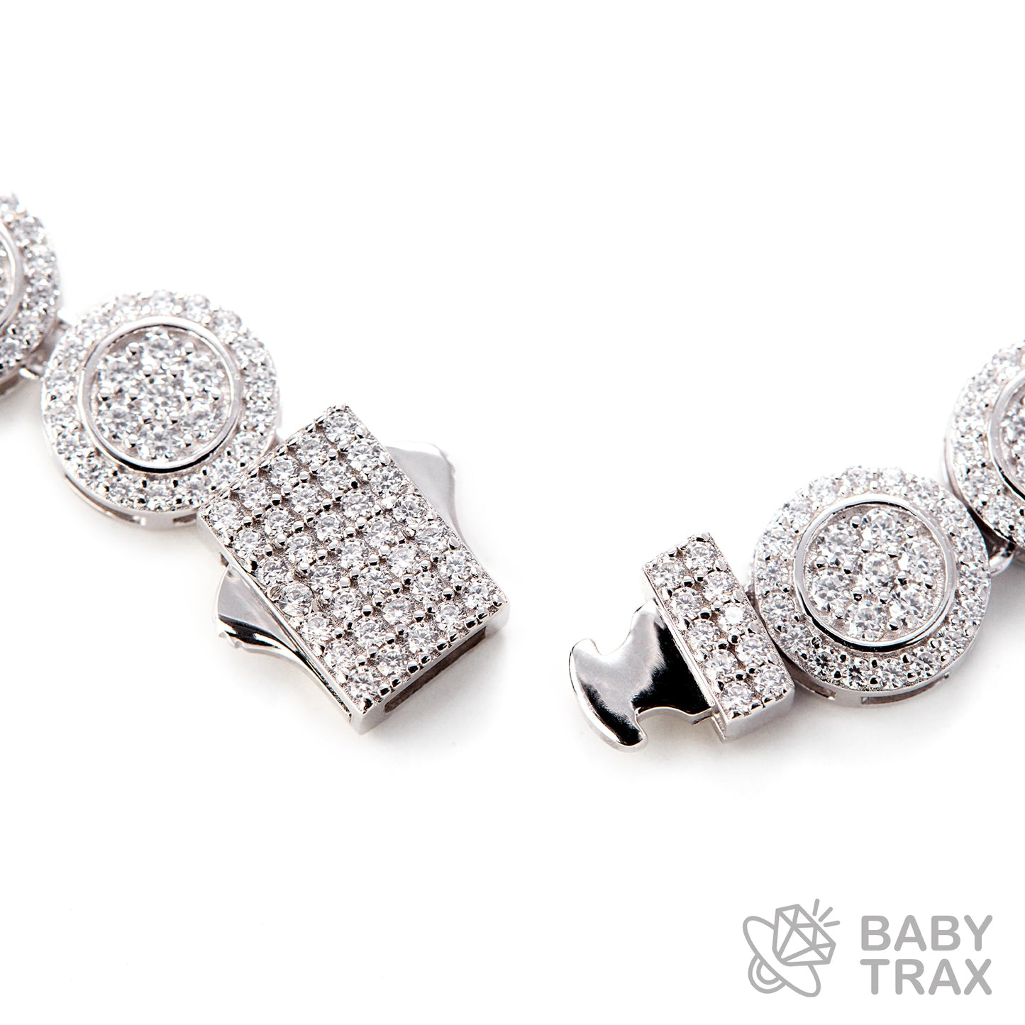 BABY シルバー925 モアサナイト  ネックレス　サークル