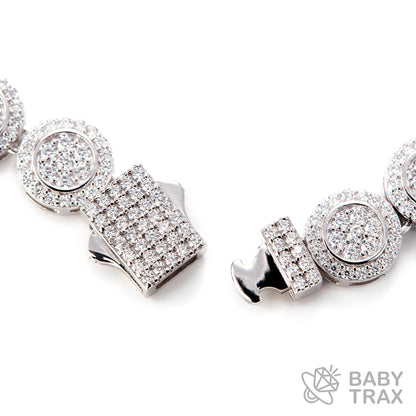 BABY シルバー925 モアサナイト  ネックレス　サークル