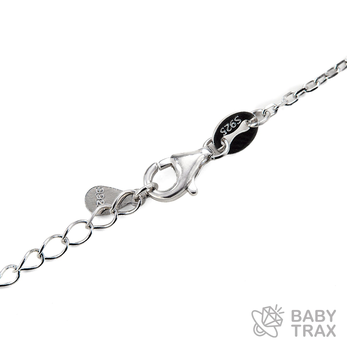 BABY シルバー925 モアサナイト ネックレス　一粒フラワー