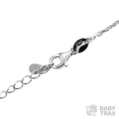 BABY シルバー925 モアサナイト ネックレス　一粒フラワー