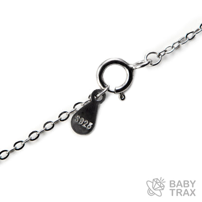 BABY シルバー925 モアサナイト  ネックレス　一粒バゲット