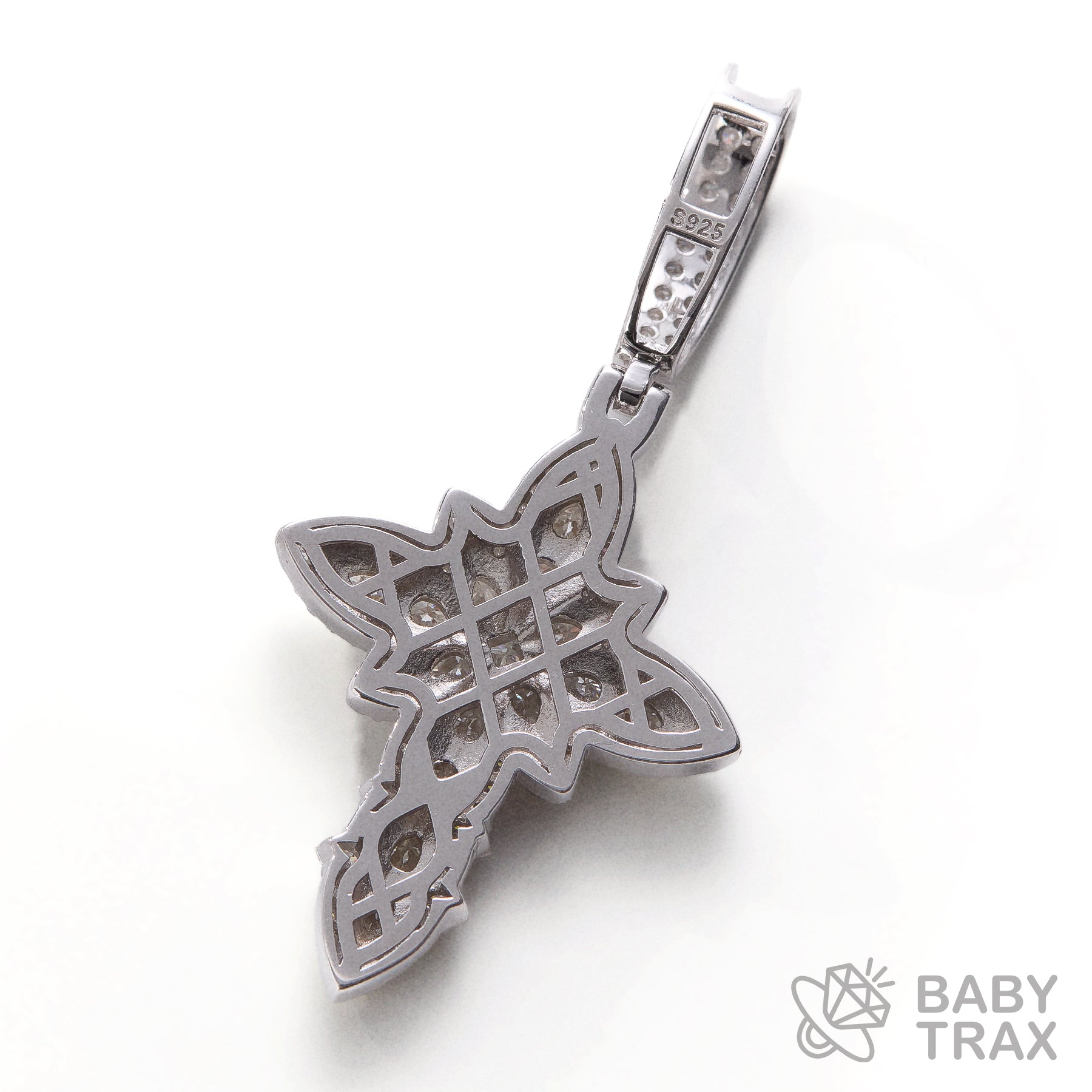 BABY シルバー925 モアサナイト クロスペンダントトップ WG | BABY