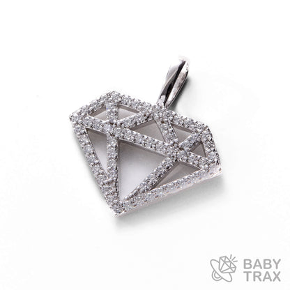 BABY シルバー925 モアサナイト 　ダイヤペンダントトップ　WG