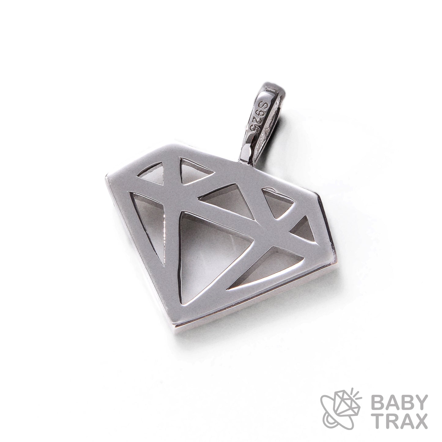 BABY シルバー925 モアサナイト 　ダイヤペンダントトップ　WG