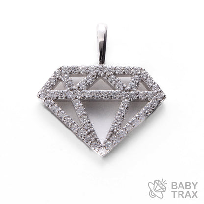 BABY シルバー925 モアサナイト 　ダイヤペンダントトップ　WG