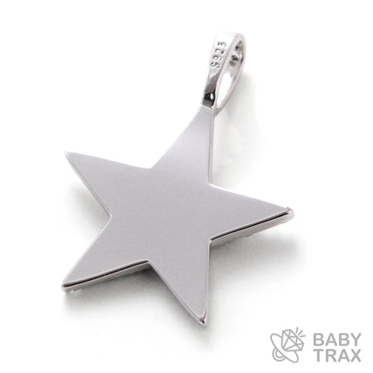 BABY シルバー925 モアサナイト スターペンダントトップ　WG