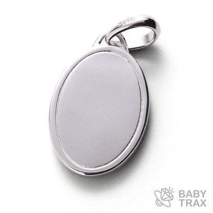 BABY シルバー925 モアサナイト 　ジーザスメダルペンダントトップ　WG